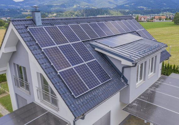 Residential rooftop solar panels